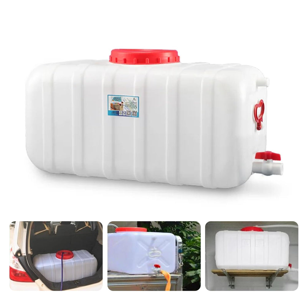 GAMAXX 50L water container with tap for easy outdoor dispensing