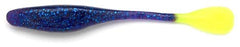 Gambler Lures Flap's Shad 6-inch Purple Chartreuse, lifelike action ideal for bass fishing