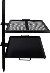 GameMaker Open Fire Grill assembled for effortless campsite cooking.