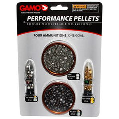 Gamo 63209285554 pellets combo pack image for versatile air rifle practice and target sessions.