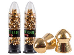 Gamo Raptor PBA .177 cal round-nose pellets in a 100-count box for target practice.
