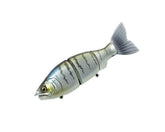 Gan Craft JOINTED CLAW Ratchet 144F #07 Wild Perch, front view shows compact control for precise retrieves.