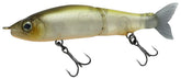 Gan Craft Sweetfish Jointed Claw 70F-04 Natural Ghost bait, front view, lifelike lure profile.