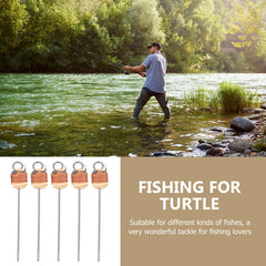 GANAZONO Ground-insertion design enables hands-free fishing on-site.
