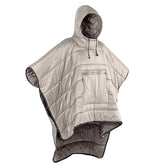 Gaorui winter poncho coat water-resistant fabric offers reliable outdoor protection.