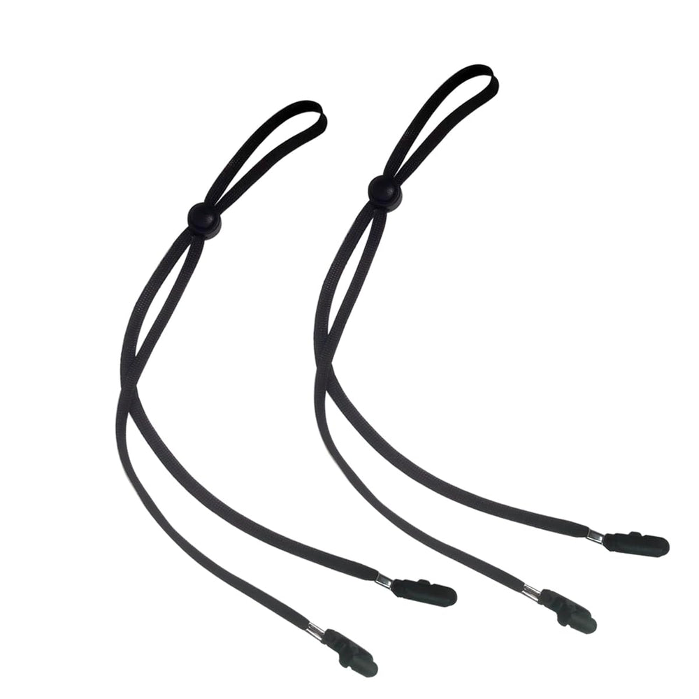 GAQWOK hat strap 2-piece set in black with adjustable length