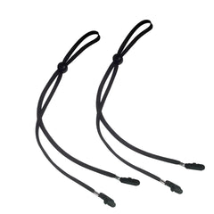 GAQWOK hat strap 2-piece set in black with adjustable length