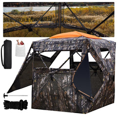 Garden Tailor hunting blind see-through fabric enables clear sights while remaining hidden.