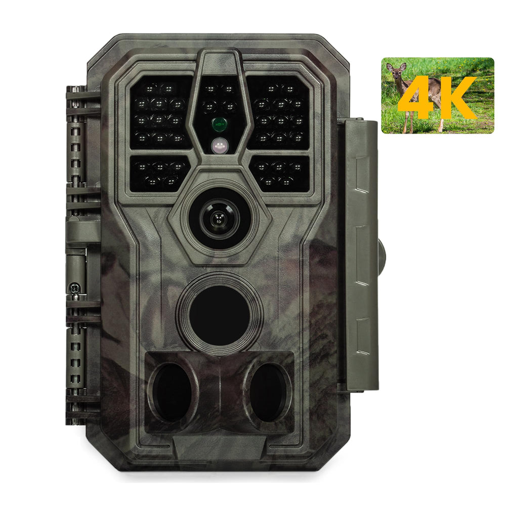 GardePro A50 front view showing rugged outdoor design for reliable wildlife monitoring.