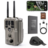 GardePro E8 2.0 Pro with dual antennas enables long-range WiFi for remote wildlife scouting.