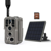 GardePro X66 Pro camera with SP350 solar panel providing continuous power for remote setups