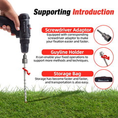 GarfatolRv ground anchors various-lengths view highlights flexible sizing for different setups.