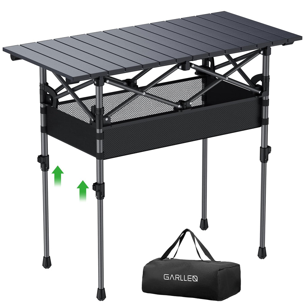 GARLLEN folding table open surface ready for outdoor dining or work