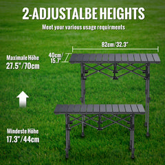 GARLLEN folding table shows sturdy triangle support for stability
