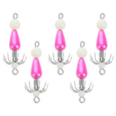 Garneck night glow octopus hook set, enhanced night visibility for sea fishing.