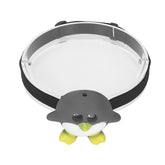 Garosa penguin headlamp worn by a child for hands-free lighting during play.