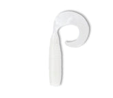 Gary Yamamoto 5-inch Single Tail Grub swimbait, cream white, ideal trailer for bass jigging
