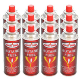 Gas One twelve-pack 8oz camping fuel canisters provide reliable outdoor cooking energy.