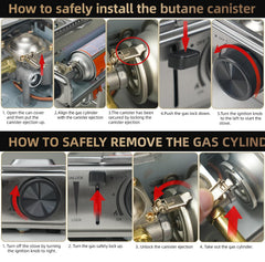 GasBRUH stainless steel construction ensures durability and easy cleaning
