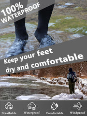 Gash Hao waterproof socks wading closeup highlights moisture barrier protecting feet.