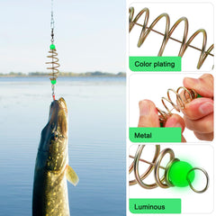 Olive-shaped fishing feeder bait cage with hollow spring coils