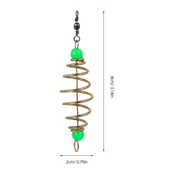 Multi-color metal fishing feeder bait cages