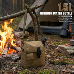 Gavigain bottle pouch with pocket keeps essentials secure while hiking