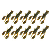 Gavigain soft fishing lure green pack offers realistic movement for bass and perch.