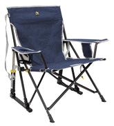 GCI Outdoor Kickback Rocker with carry strap for easy transport and relaxed seating.