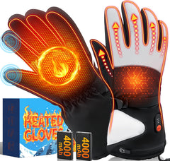 GDFFZM heated gloves show 360 heat coverage for complete warmth.