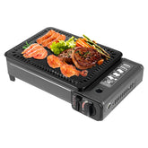GDIFLS dual fuel grill stove in compact carry case for quick outdoor meals