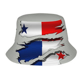 GDUUASB Panama flag bucket hat—front view for stylish sun protection.