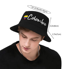 GDUUASB unisex Colombia flag hat atop a backpack for travel style