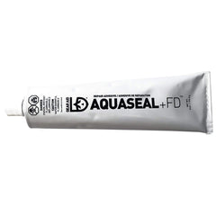 Gear Aid Aquaseal FD bottle closeup illustrating durable, waterproof fabric repair.