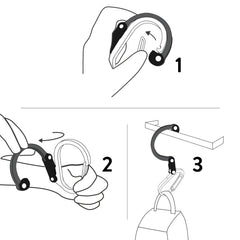 GEAR AID HeroClip Medium rotates 360 degrees for versatile mounting