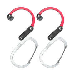 GEAR AID HEROCLIP Medium clip and gate secure bulky gear with a wide opening.
