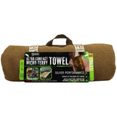Gear Aid quick-dry micro-terry towel in coyote delivers fast drying and large coverage.
