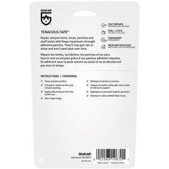 GEAR AID Tenacious Tape patch on backpack for durable travel repair