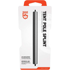 GEAR AID tent pole splint close-up shows durable aluminum repair sleeve for on-trail fixes