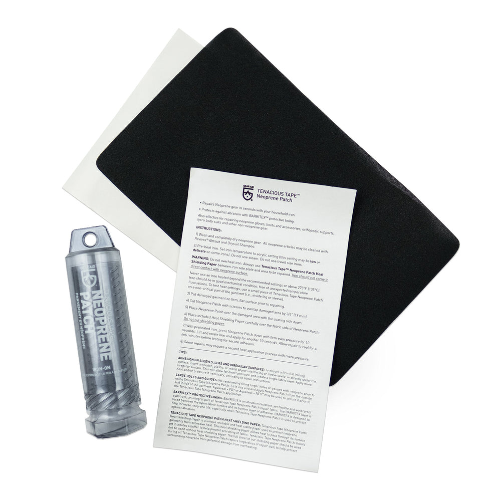 GEAR AID wetsuit repair kit neoprene patch fixes tears on neoprene gear