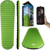 Gear Doctors ApolloAir folded in pouch shows ultra-compact packing for backpacking