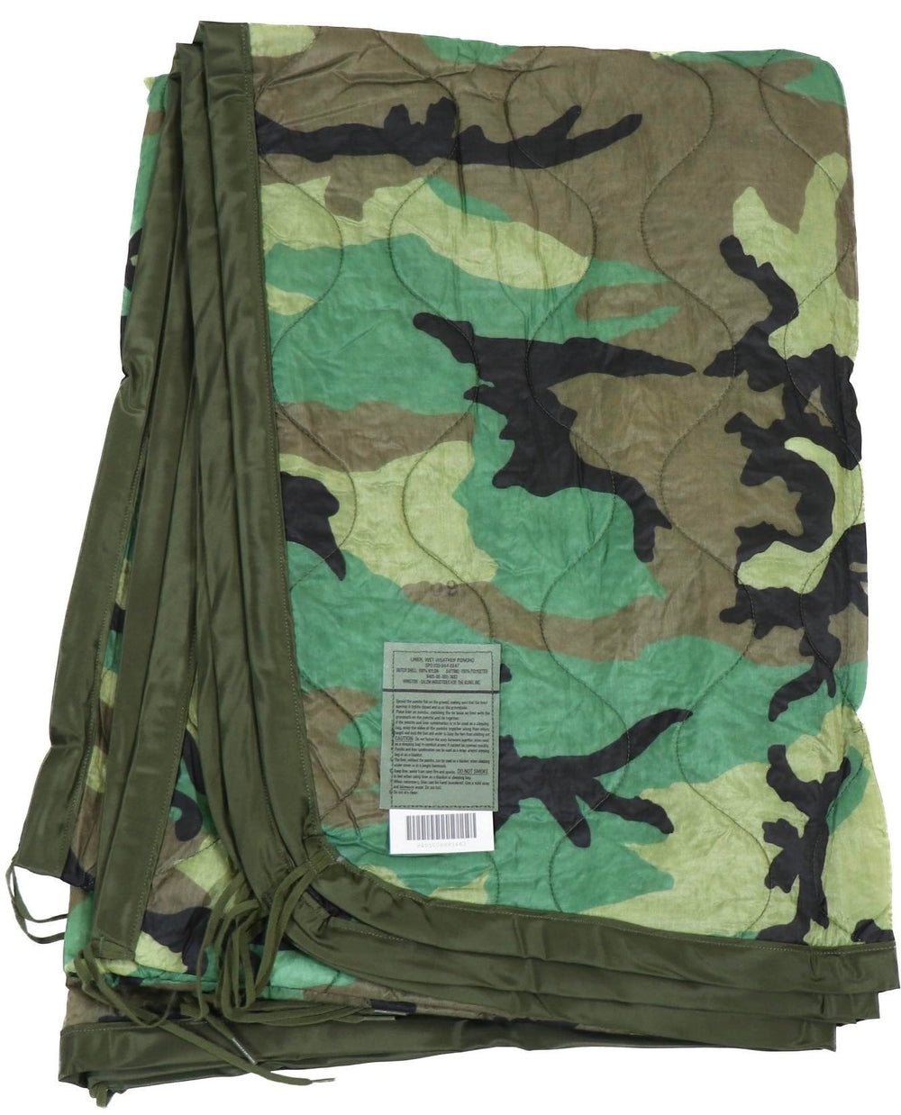 Gear Rack authentic poncho liner woobie woodland camouflage for warmth and layering