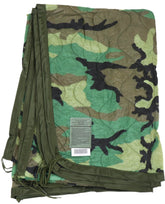 Gear Rack authentic poncho liner woobie woodland camouflage for warmth and layering