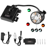 GearOZ 10W headlamp beam range enables long-range prey spotting.