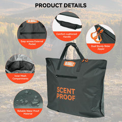 GearOZ waterproof duffle exterior shields gear from rain during outdoor adventures.