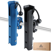 GearTrust Pole Mount Bike Fishing Rod Holder mounted on bicycle frame