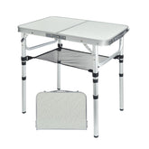 Geastsheng small folding camping table fully extended offers sturdy outdoor dining space.