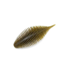 GeeCrack Bellows Gill 3.8F front view with ribbed body and scent lure.