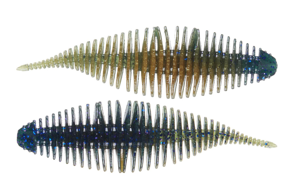 Geecrack Bellows Shad Muddy Gill 3.8 inch bass fishing lure