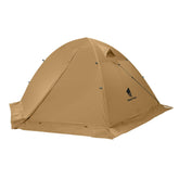 GEERTOP 2-person tent front view shows spacious interior for comfortable two-person camping.
